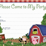 Farm Animal Party Invitation Templates Free Of Download Now Free