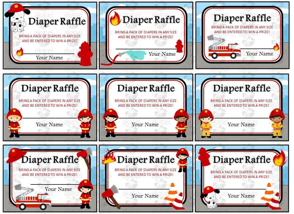 Firetruck Themed Party Package Instant Download Printables Etsy 