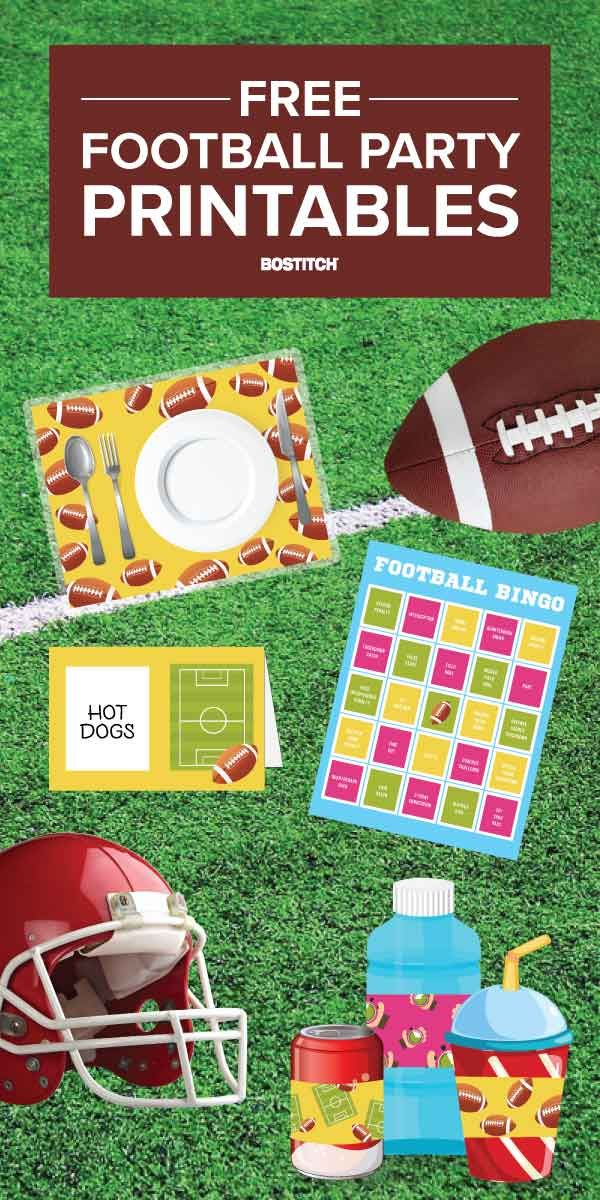 Football Party Printables Printable Word Searches