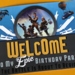 Fortnite Birthday Party WELCOME Sign Printable Fortnight Party Sign