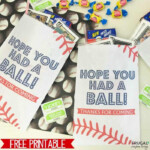 FREE Baseball Party Favor Printable