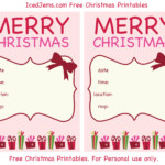 Free Christmas Party Printables Iced Jems