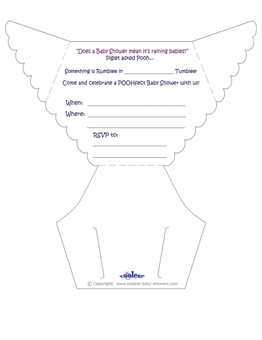 Free Diaper Party Invitation Templates