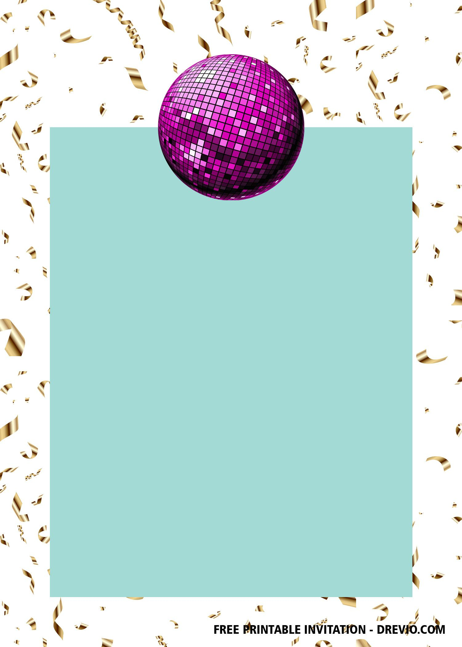 Free Disco Party Printables