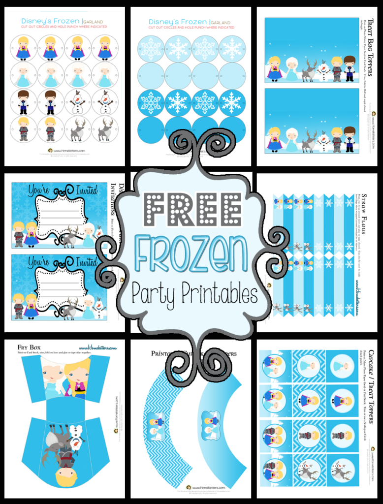 Free Disney Frozen Party Printables Printable Templates