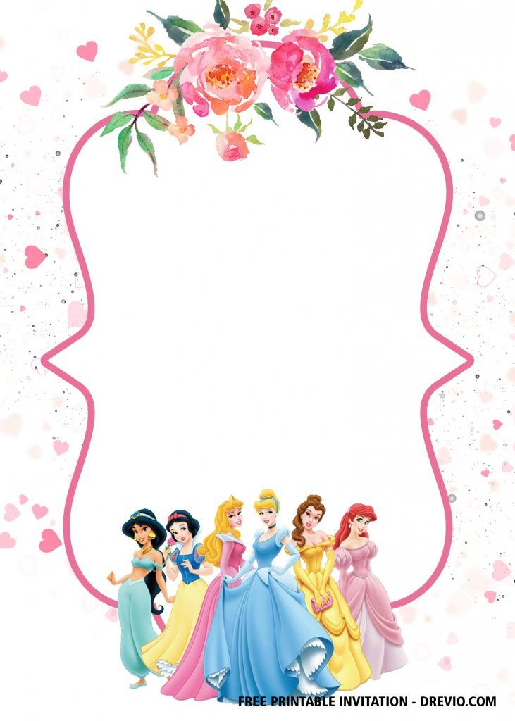 FREE Disney Princess Invitation Template For Your Little Girl s