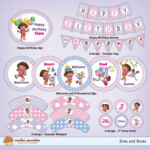 Free Dora Party Printables Printable Templates