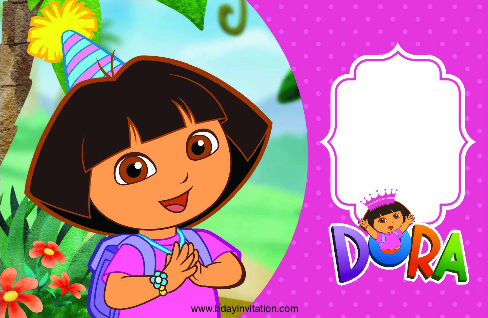 Free Dora Party Printables Printable Templates