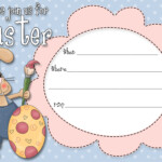 Free Easter Party Invitations Template Printable Party Kits