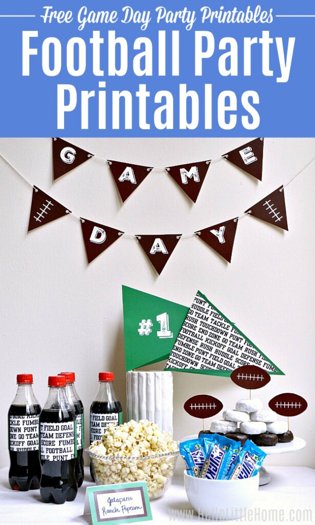 Free Football Party Printables Hello Little Home