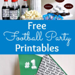 Free Football Themed Party Printables