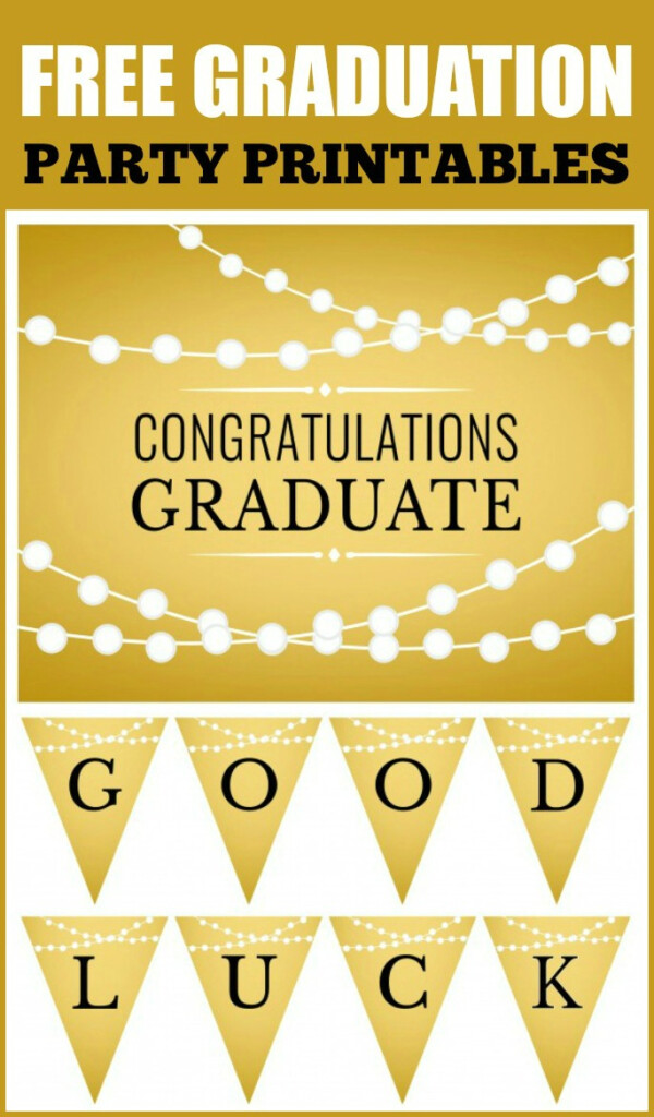 Free Gold Graduation Printables Catch My Party