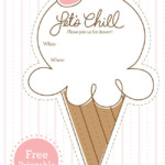 FREE Ice Cream Party Printables Social Invitation Decoration