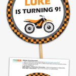 Free Motocross Birthday Printable DIY Dirt Bike Party Decoration For A