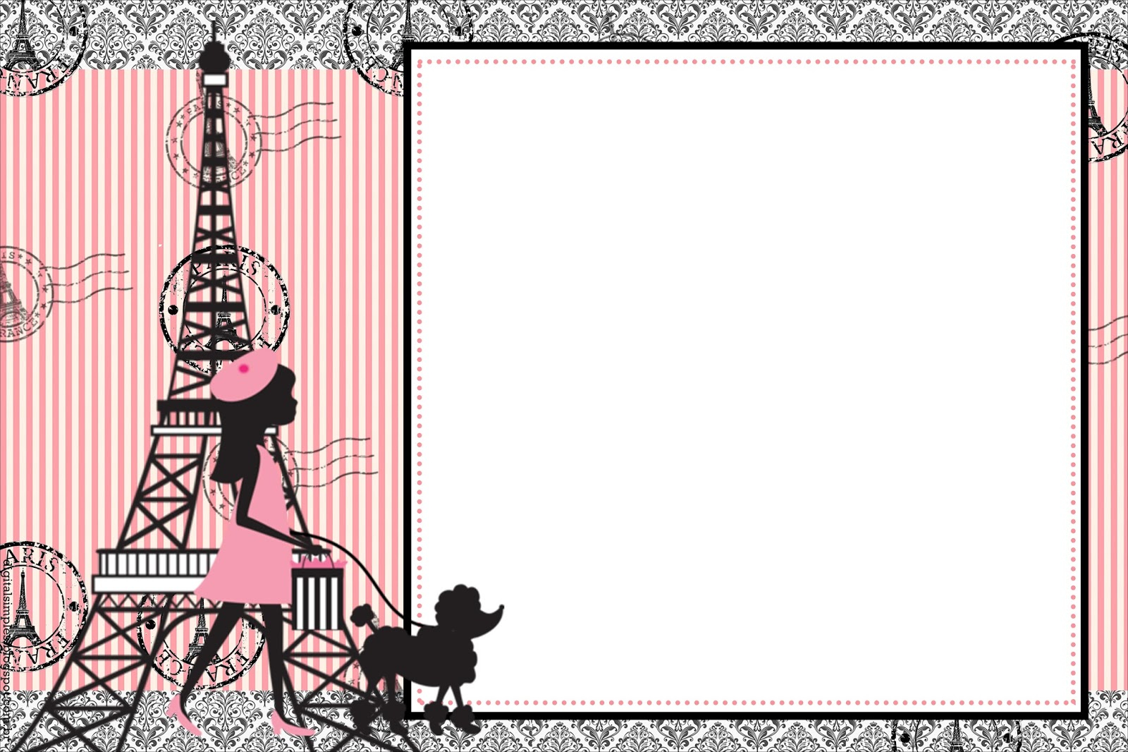 Free Paris Party Printables FREE PRINTABLE TEMPLATES