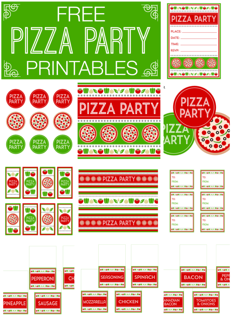 Free Pizza Party Printables Catch My Party