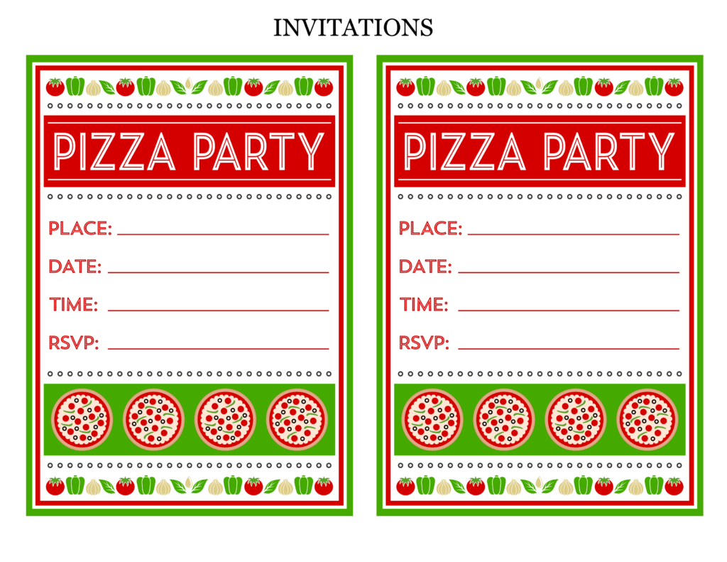 Free Pizza Party Printables From Printabelle Catch My Party