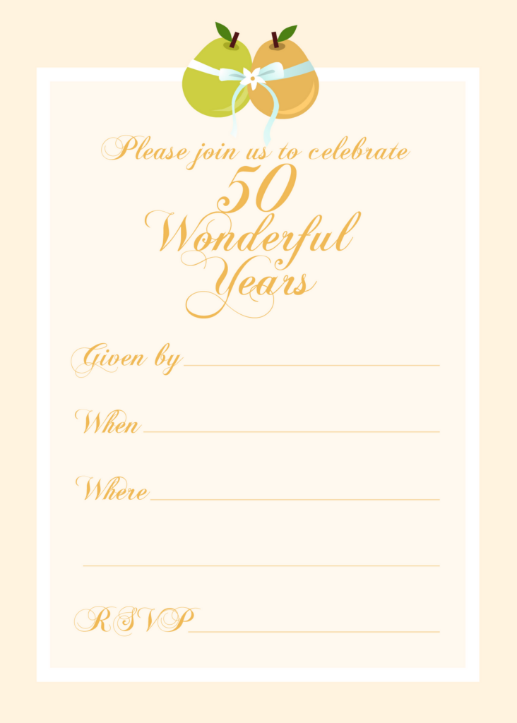 Free Printable Anniversary Party Invitations FREE PRINTABLE TEMPLATES