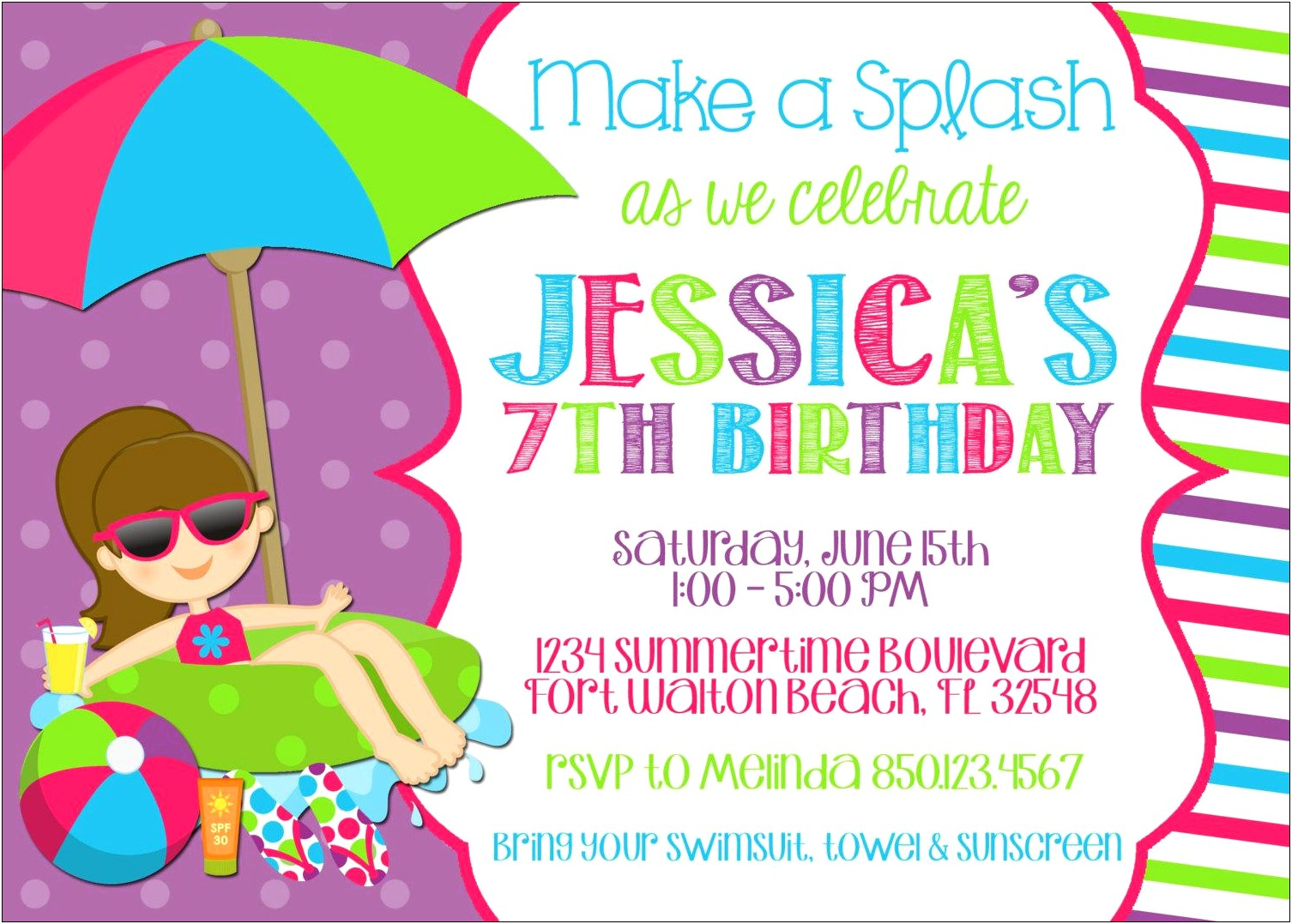 Free Printable Birthday Party Invitations Templates Templates