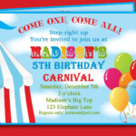 Free Printable Carnival Birthday Party Invitations Download Hundreds