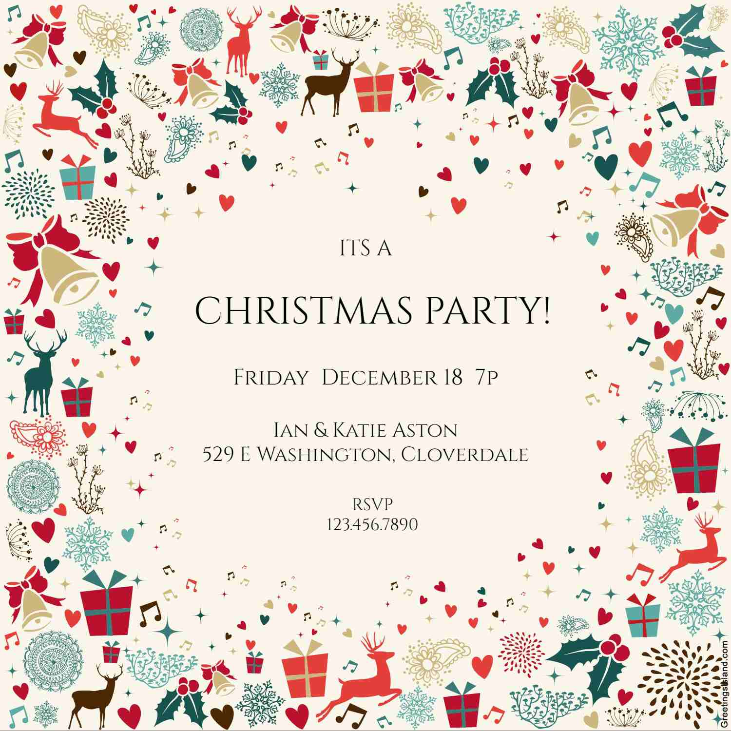 Free Printable Christmas Invitation Templates FREE PRINTABLE TEMPLATES