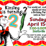 Free Printable Dr Seuss Birthday InvitationsFREE PRINTABLE Birthday