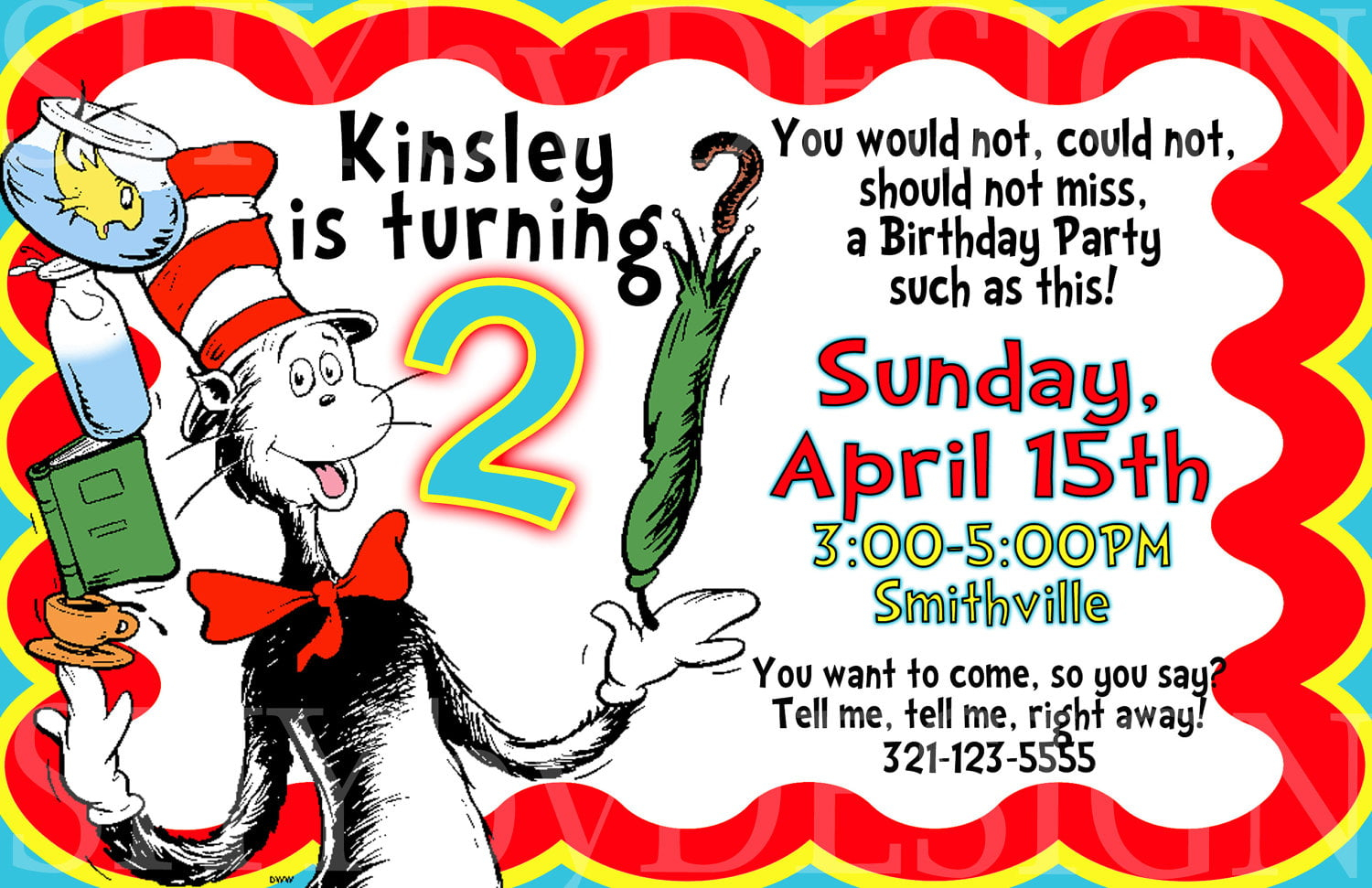 Free Printable Dr Seuss Birthday InvitationsFREE PRINTABLE Birthday 