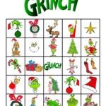 Free Printable Grinch Bingo Evening Notes School Christmas Party