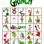 Free Printable Grinch Bingo School Christmas Party Printable Bingo