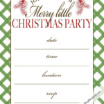 Free Printable Holiday Party Invite Template