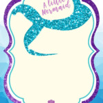 FREE Printable Mermaid Baby Shower Invitation Templates Mermaid Baby