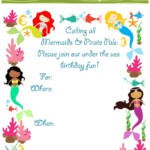 Free Printable Mermaid Birthday Invitation