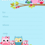 Free Printable Party Invitations Cute Owl Invitations