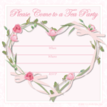 Free Printable Party Invitations Free Printable Pink Tea Party Invitations