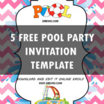 Free Printable Pool Party Invitation Templates Pool Party Invitation