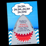 Free Printable Shark Party Invitations Shark Birthday Invitations