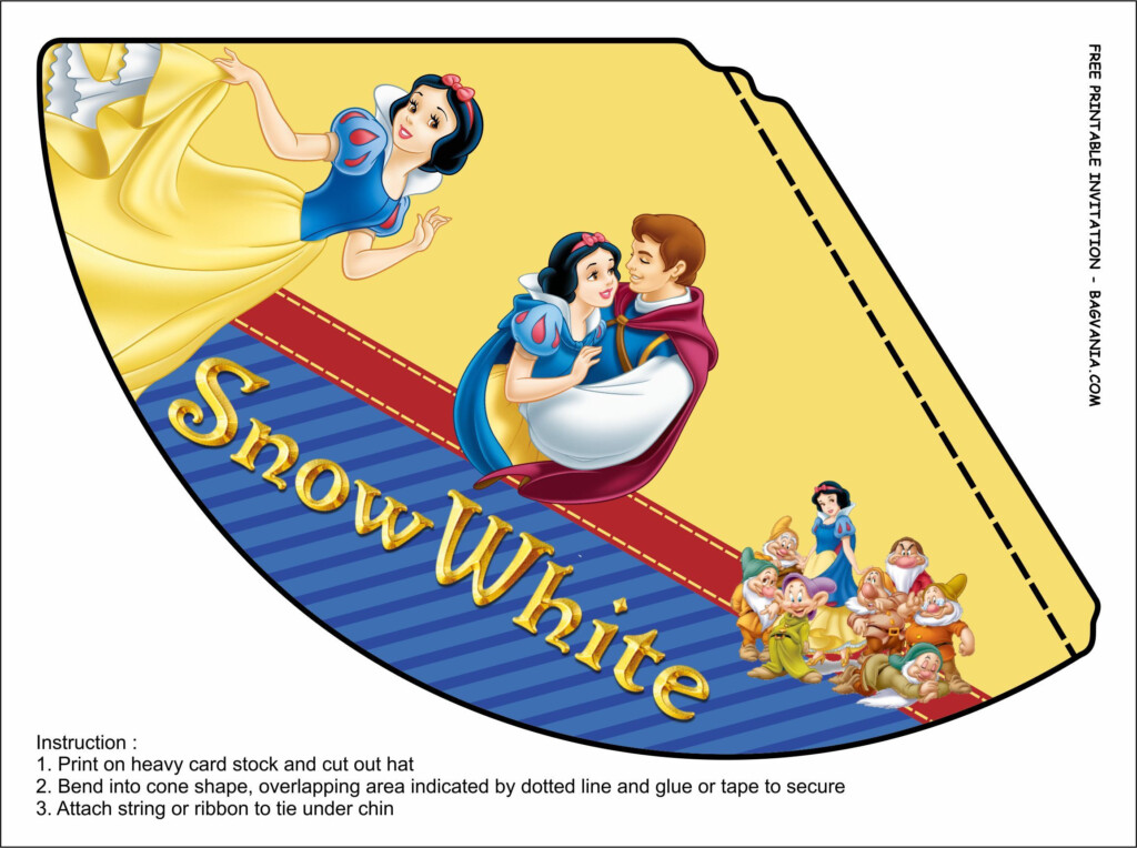 Free Printable Snow White Birthday Party Kits Template Snow White 