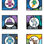 Free Robot Birthday Party Printables Cupcake Toppers Robot Birthday