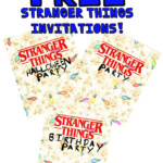 FREE Stranger Things PRINTABLE INVITATIONS Stranger Things Halloween