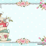 FREE Vintage Tea Party Baby Shower Invitations In 2021 Tea Party Baby