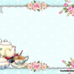 FREE Vintage Tea Party Baby Shower Invitations Vintage Tea Party Baby