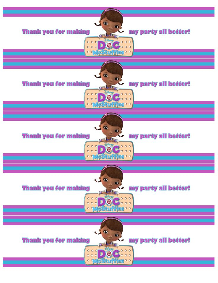 Free Water Bottle Label Printables Doc McStuffins 1236 1600 Doc 