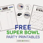 Freebies Super Bowl Party Printables Designs By TiffanyCo