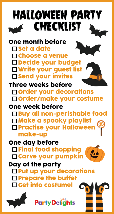 Get Set For Halloween With Our Free Printable Halloween Party Checklist