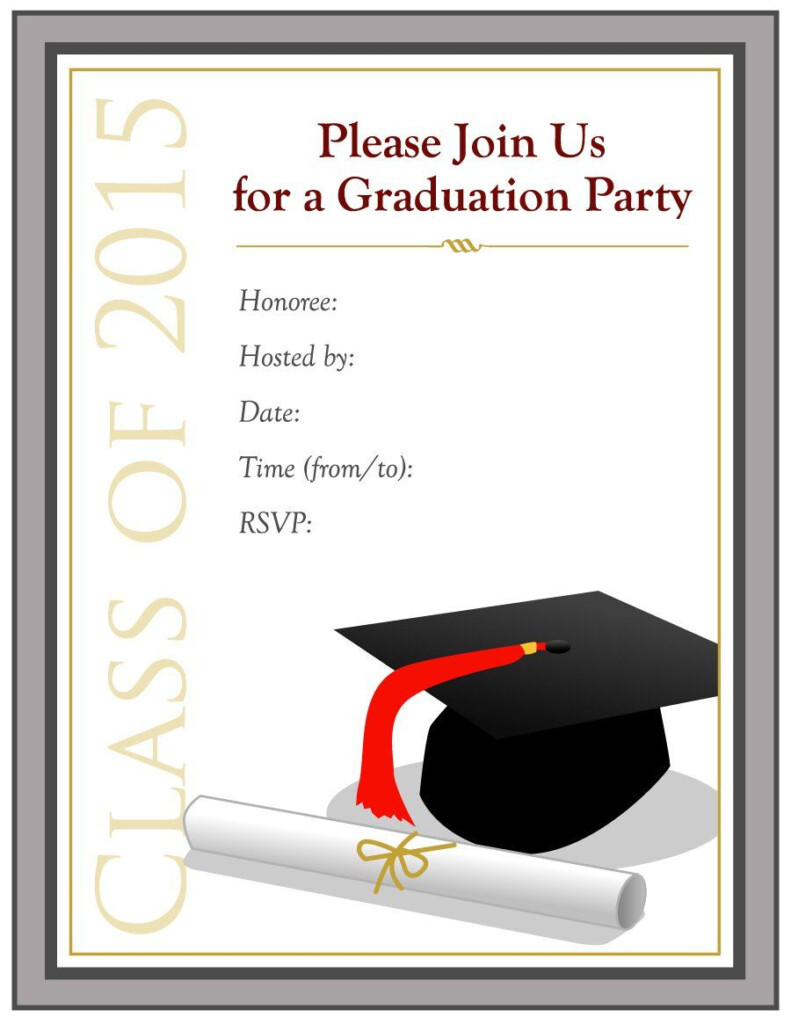 Graduation Invitation Templates 40 FREE Graduation Invi 