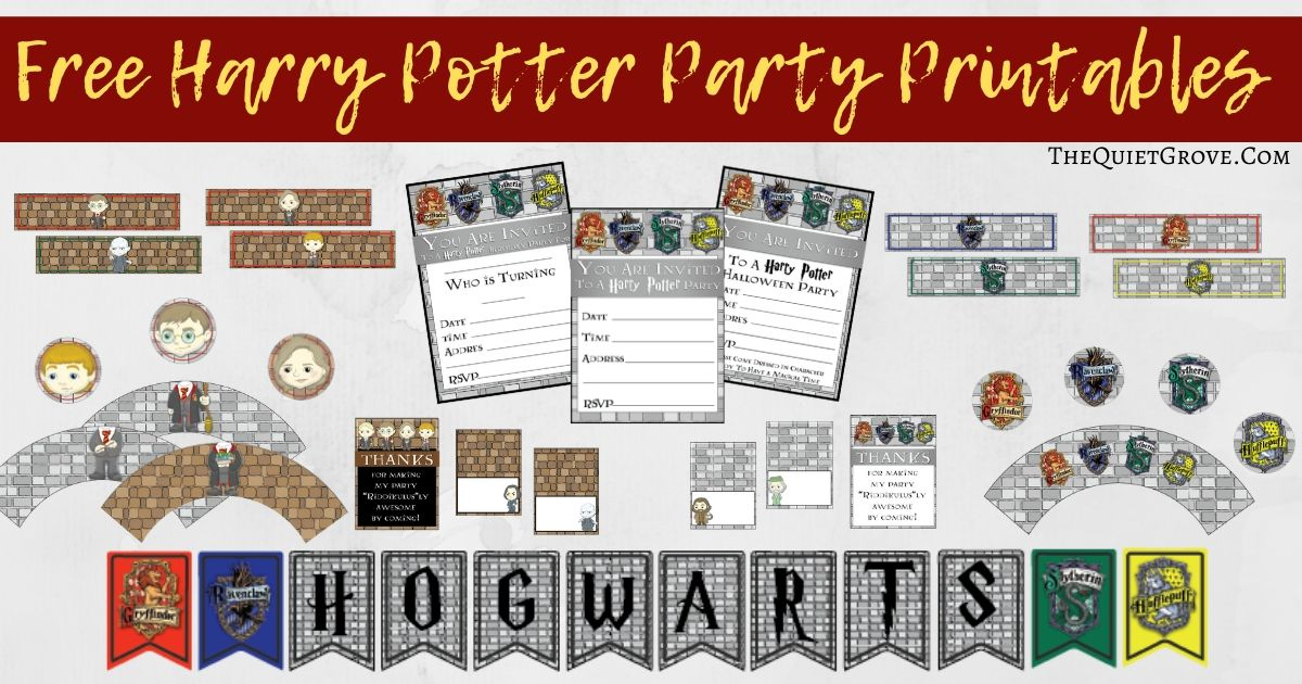 Harry Potter Birthday Banner Printable Shopmall my