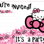 Hello Kitty 1st Birthday Invitations