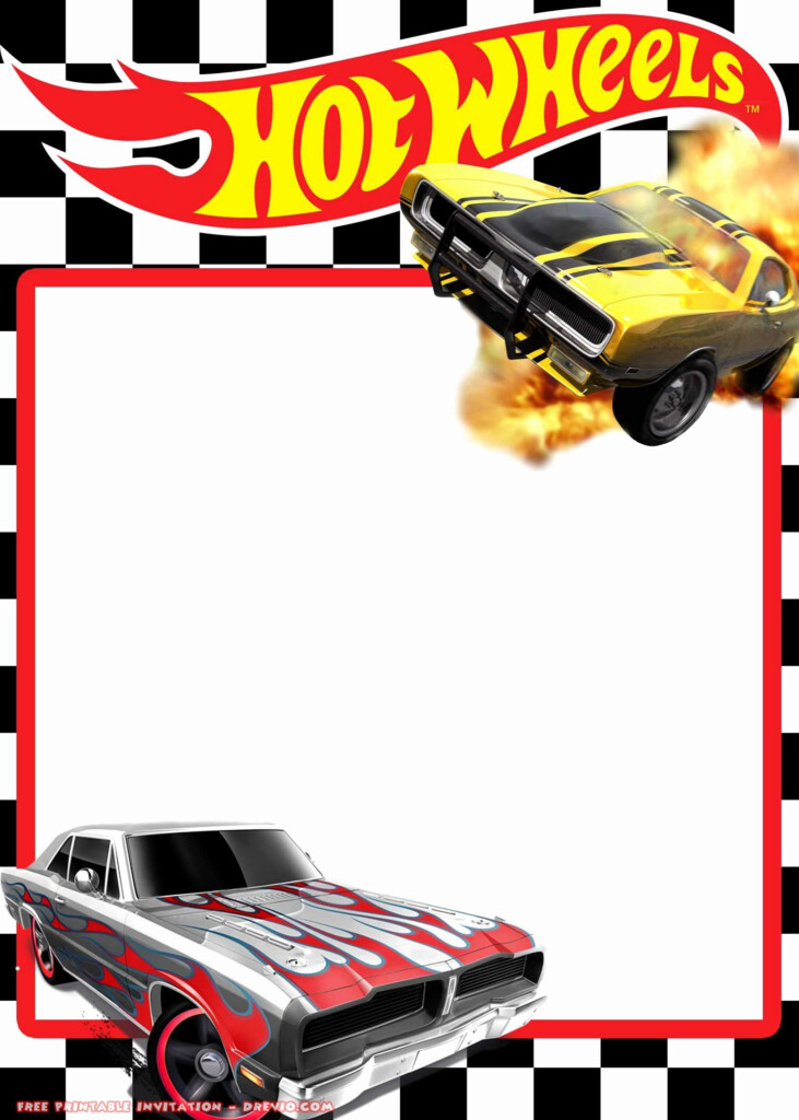 Hot Wheels Invitation Template New Free Printable Hot Wheels Invitation 