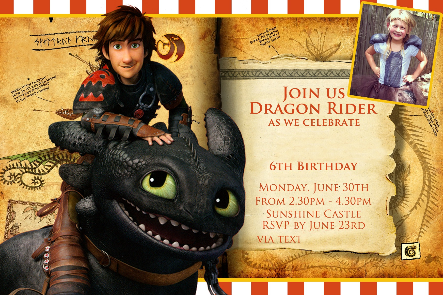 How To Train Your Dragon Invitations RidorLive