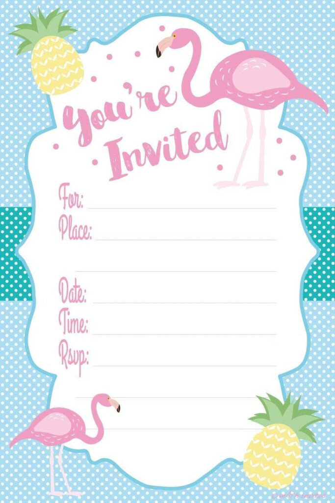 Image Result For Free Printable Pink Flamingo Invitations Flamingo 